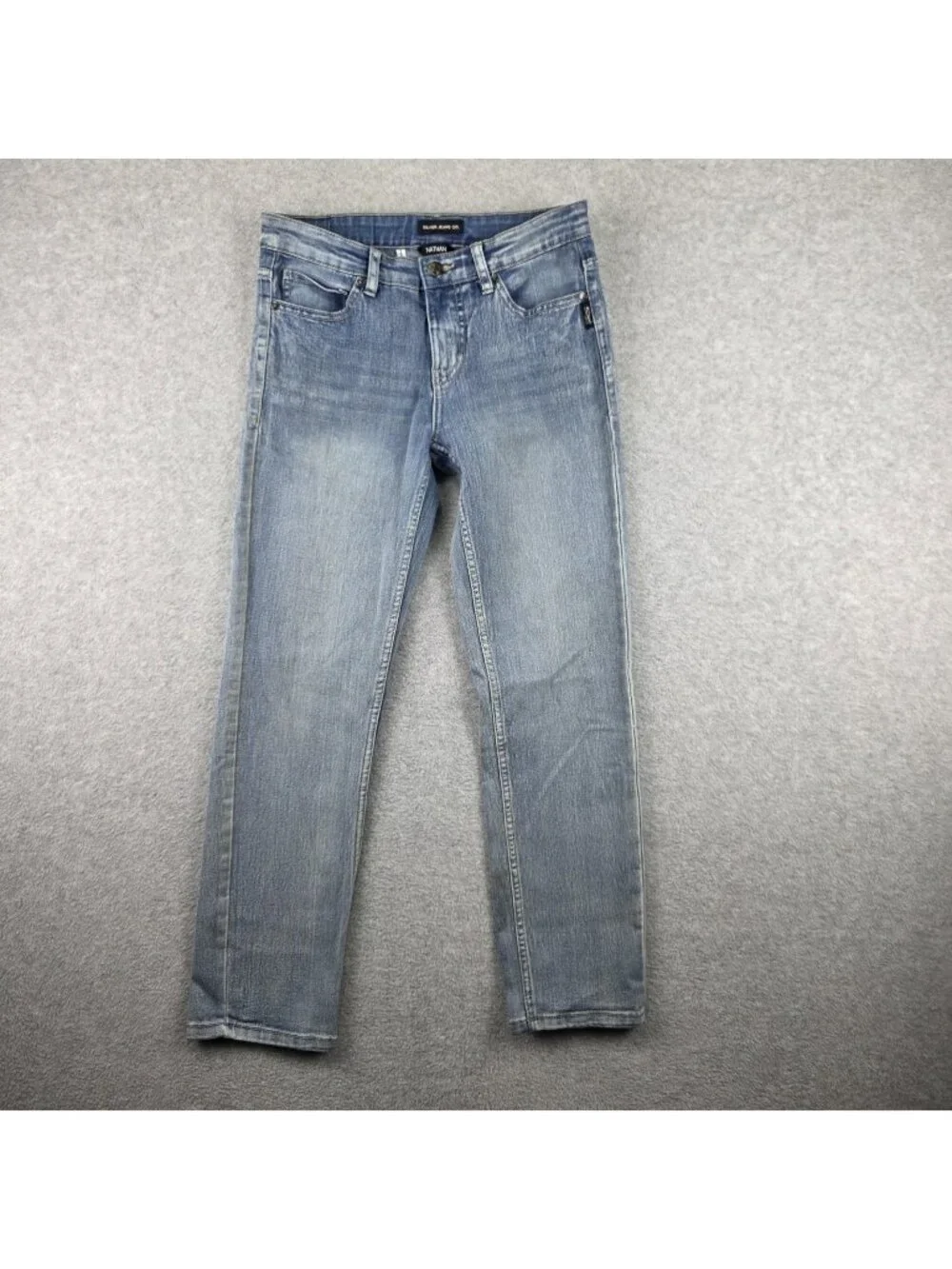 Silver Jeans Co Nathan Boys 12 28x28 Slim Light Wash Stretch Denim Jeans